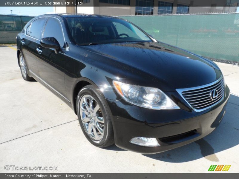 Obsidian Black / Black 2007 Lexus LS 460 L