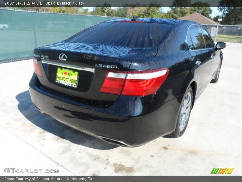 Obsidian Black / Black 2007 Lexus LS 460 L