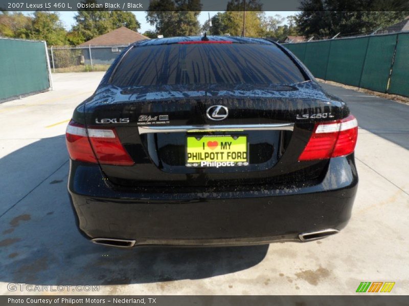 Obsidian Black / Black 2007 Lexus LS 460 L