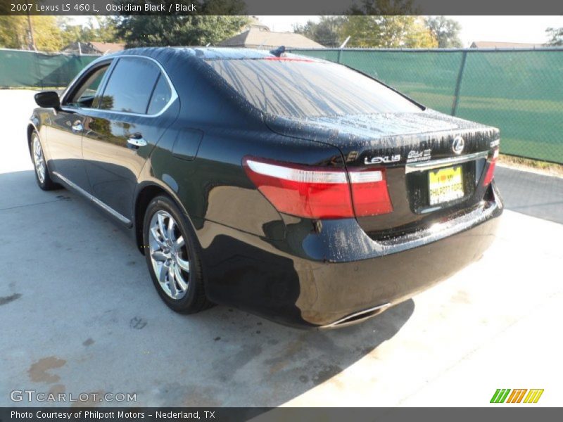 Obsidian Black / Black 2007 Lexus LS 460 L