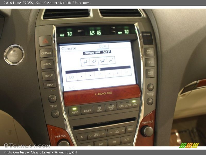 Satin Cashmere Metallic / Parchment 2010 Lexus ES 350