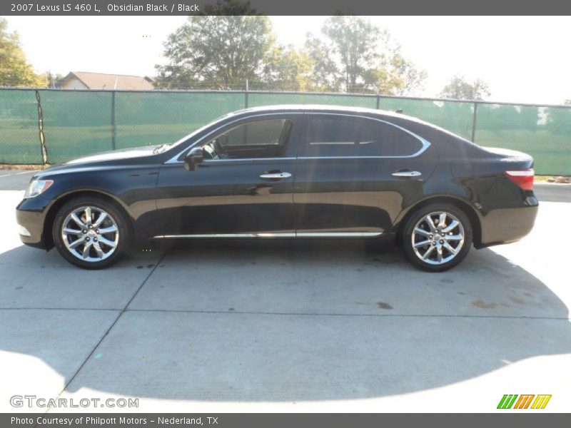 Obsidian Black / Black 2007 Lexus LS 460 L