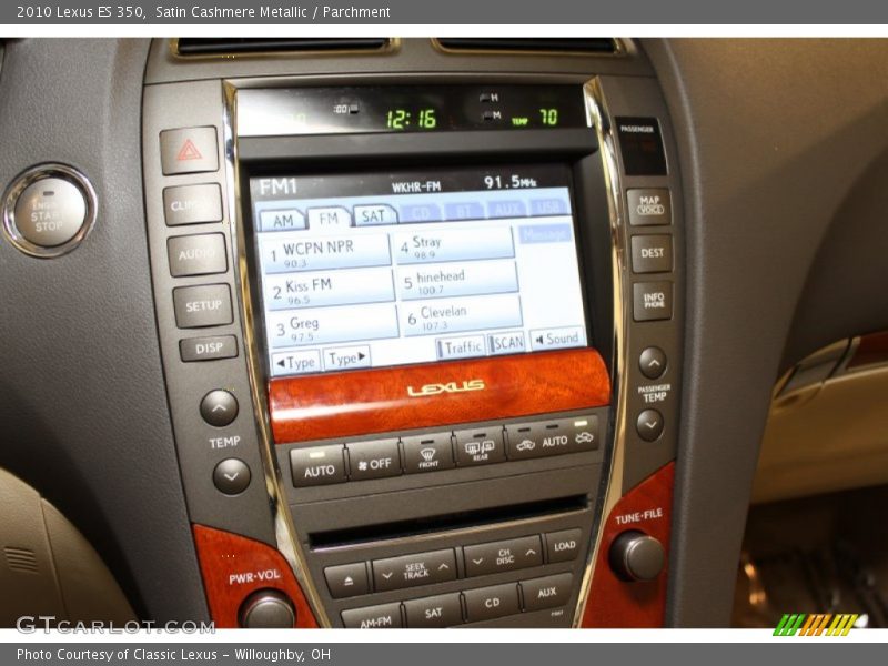 Satin Cashmere Metallic / Parchment 2010 Lexus ES 350