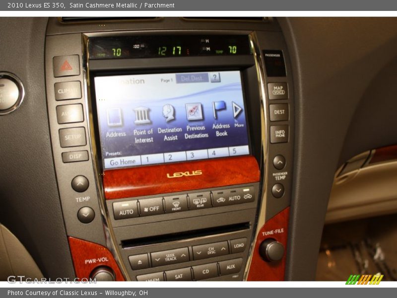 Satin Cashmere Metallic / Parchment 2010 Lexus ES 350