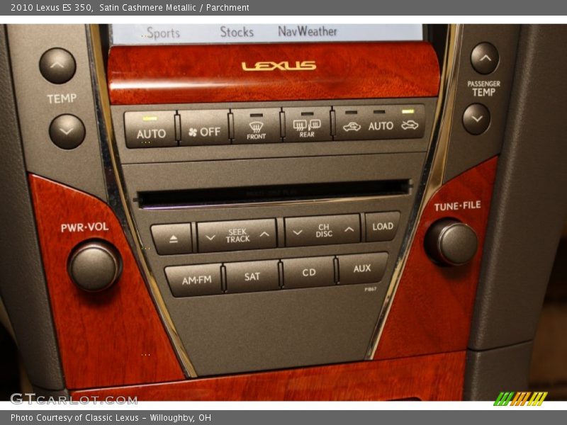 Satin Cashmere Metallic / Parchment 2010 Lexus ES 350