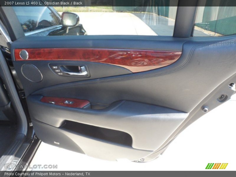 Obsidian Black / Black 2007 Lexus LS 460 L