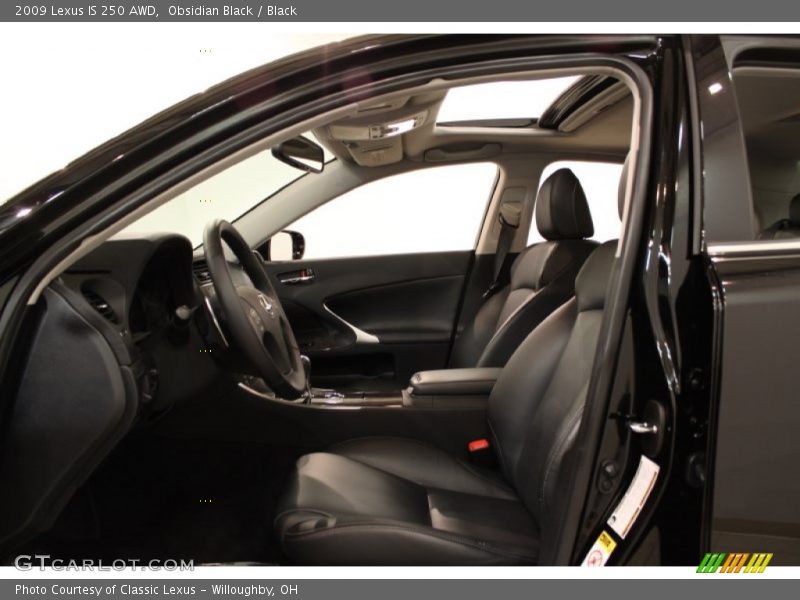 Obsidian Black / Black 2009 Lexus IS 250 AWD