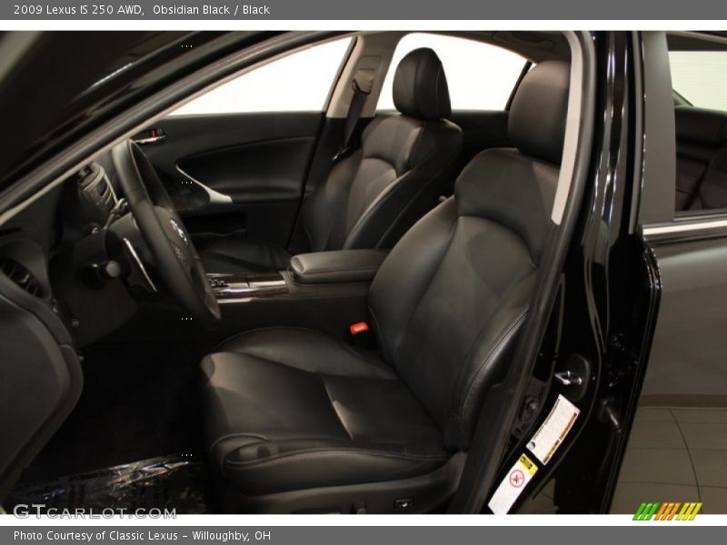 Obsidian Black / Black 2009 Lexus IS 250 AWD