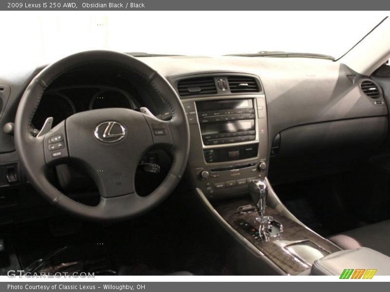 Obsidian Black / Black 2009 Lexus IS 250 AWD
