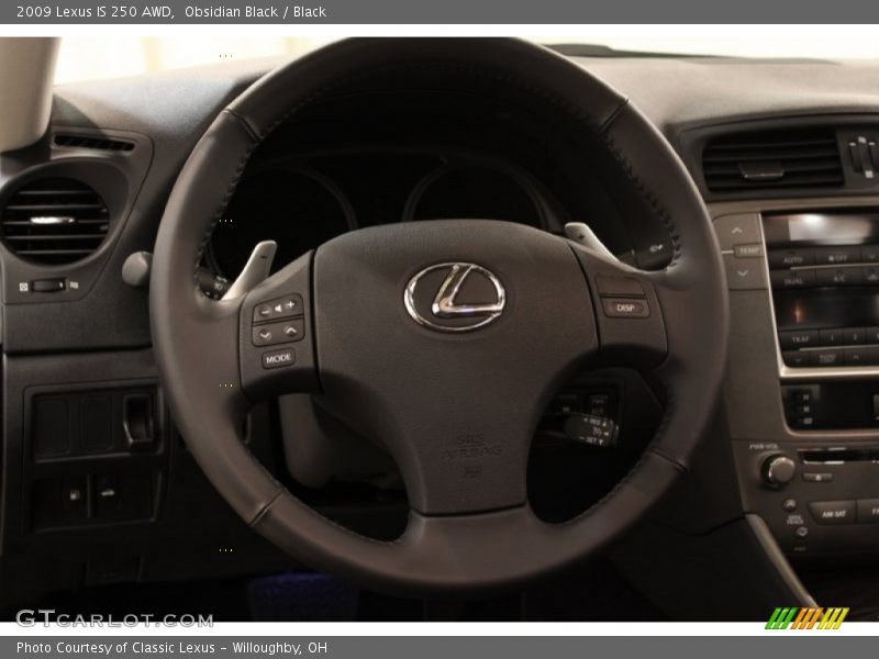 Obsidian Black / Black 2009 Lexus IS 250 AWD