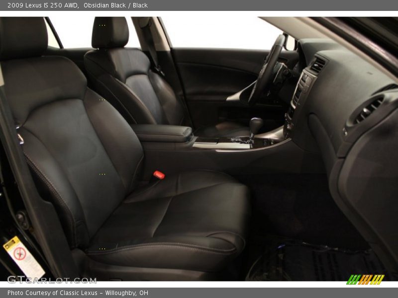  2009 IS 250 AWD Black Interior