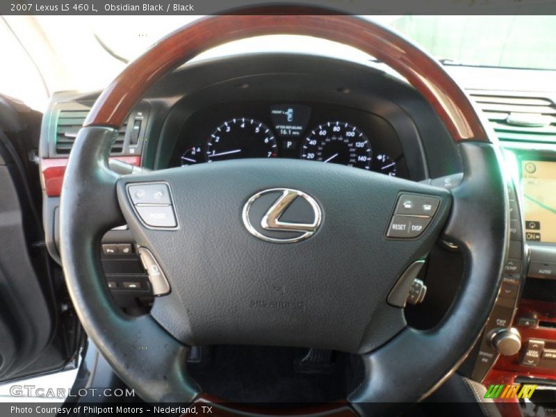 Obsidian Black / Black 2007 Lexus LS 460 L