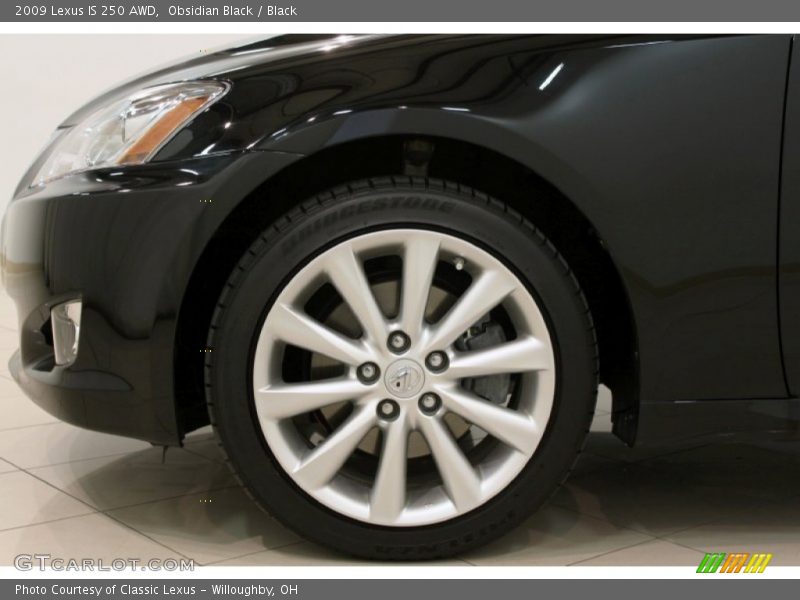 Obsidian Black / Black 2009 Lexus IS 250 AWD