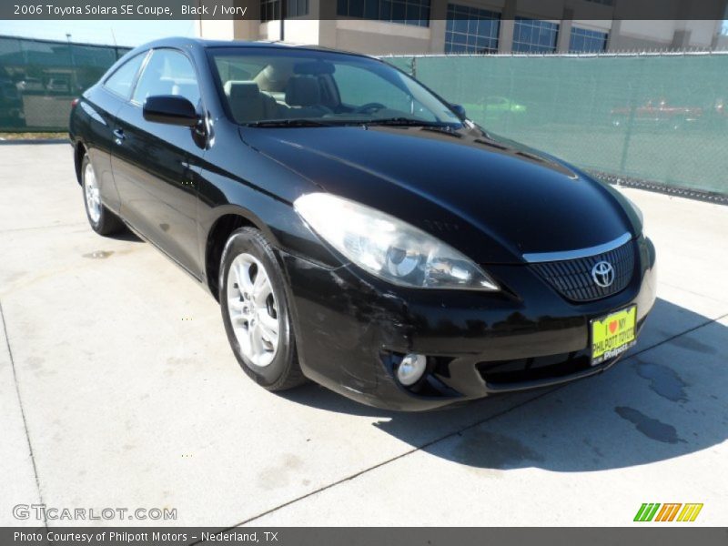 Black / Ivory 2006 Toyota Solara SE Coupe