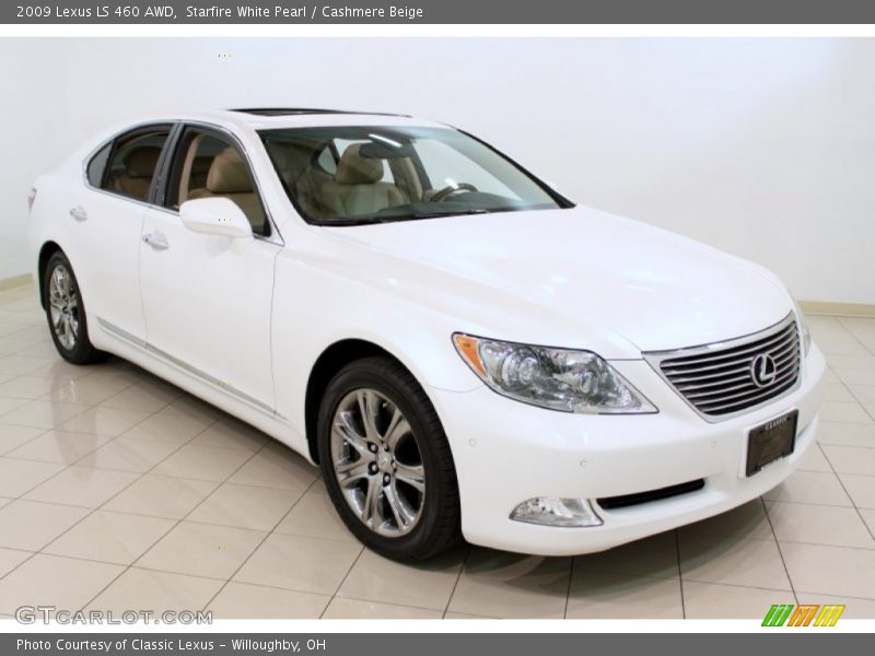 Starfire White Pearl / Cashmere Beige 2009 Lexus LS 460 AWD