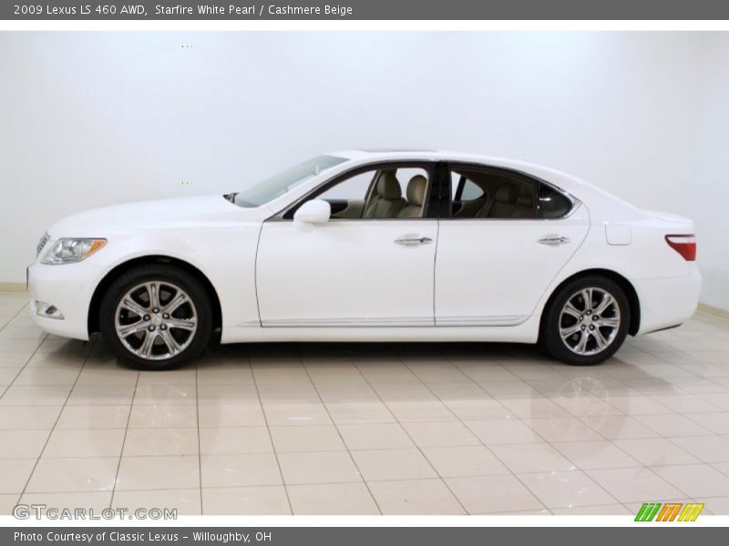 Starfire White Pearl / Cashmere Beige 2009 Lexus LS 460 AWD