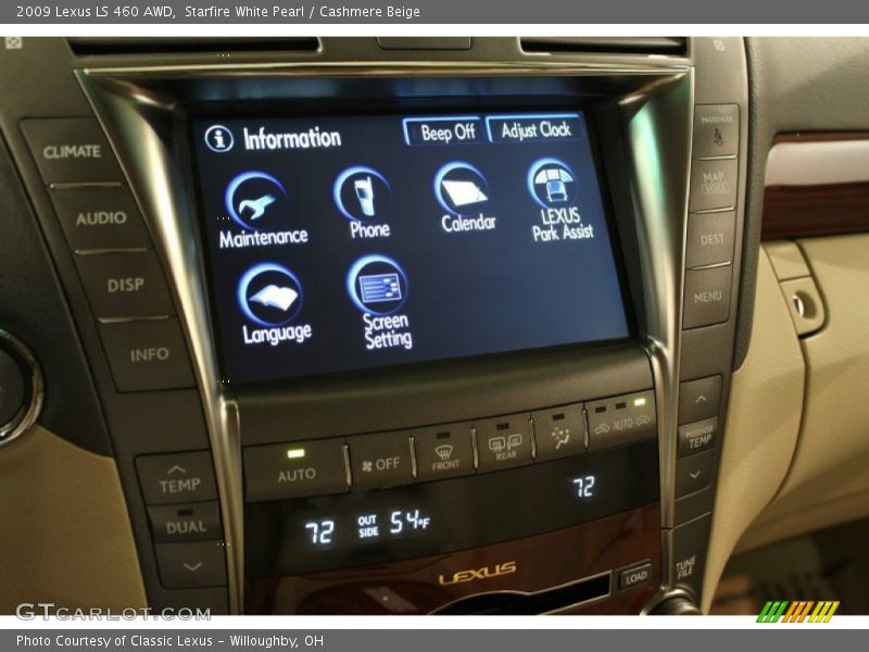 Starfire White Pearl / Cashmere Beige 2009 Lexus LS 460 AWD