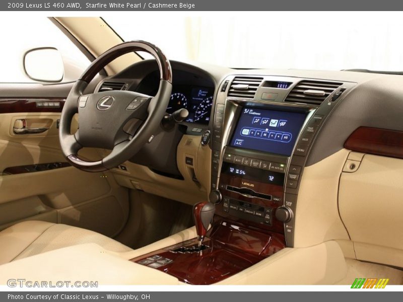 Starfire White Pearl / Cashmere Beige 2009 Lexus LS 460 AWD