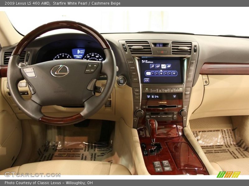 Starfire White Pearl / Cashmere Beige 2009 Lexus LS 460 AWD