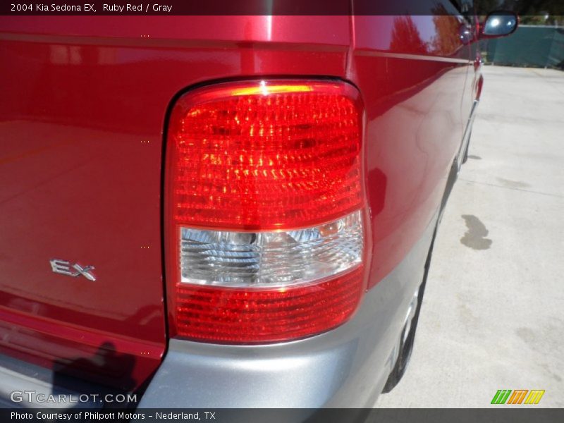 Ruby Red / Gray 2004 Kia Sedona EX