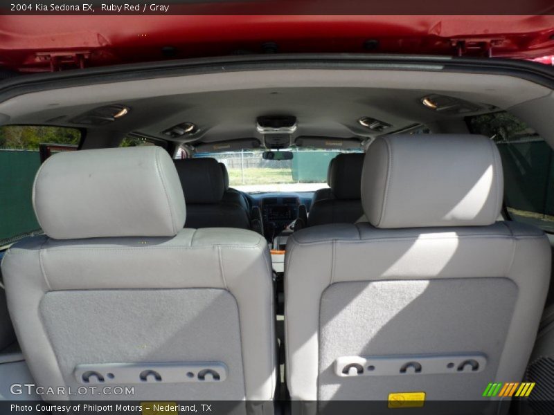 Ruby Red / Gray 2004 Kia Sedona EX
