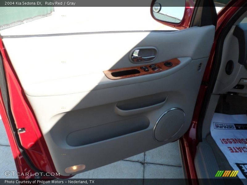 Ruby Red / Gray 2004 Kia Sedona EX