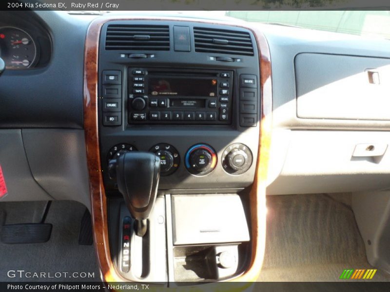 Ruby Red / Gray 2004 Kia Sedona EX