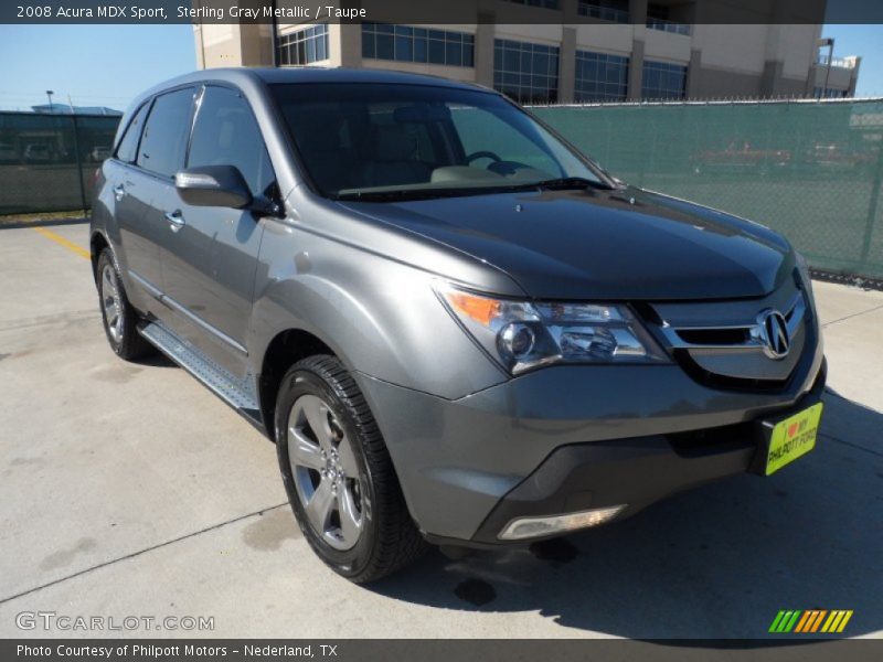Sterling Gray Metallic / Taupe 2008 Acura MDX Sport