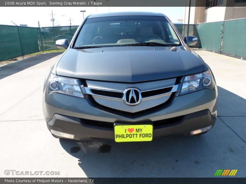 Sterling Gray Metallic / Taupe 2008 Acura MDX Sport