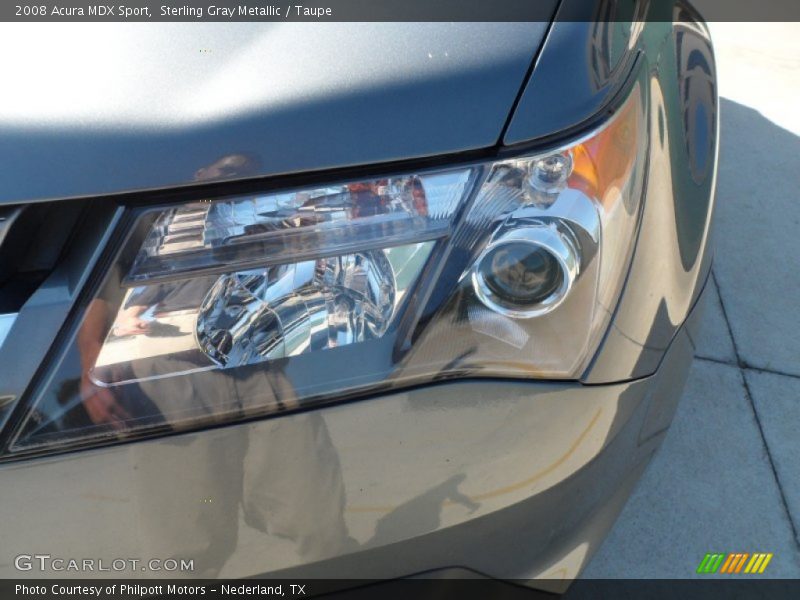 Sterling Gray Metallic / Taupe 2008 Acura MDX Sport