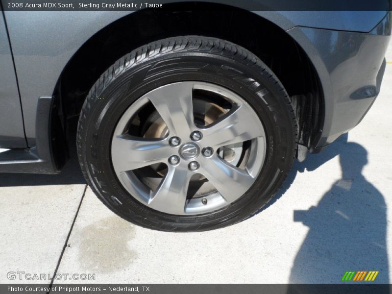 Sterling Gray Metallic / Taupe 2008 Acura MDX Sport