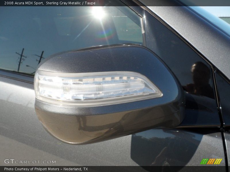 Sterling Gray Metallic / Taupe 2008 Acura MDX Sport