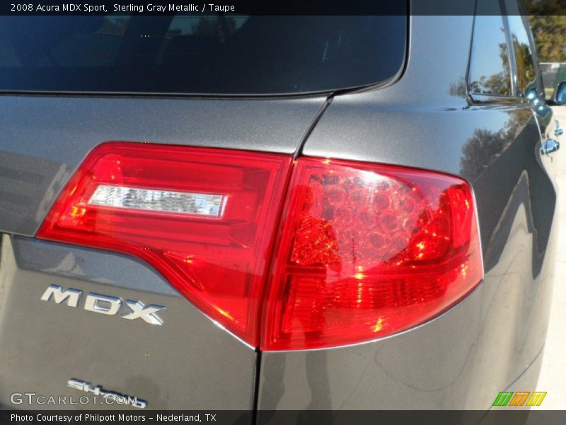 Sterling Gray Metallic / Taupe 2008 Acura MDX Sport