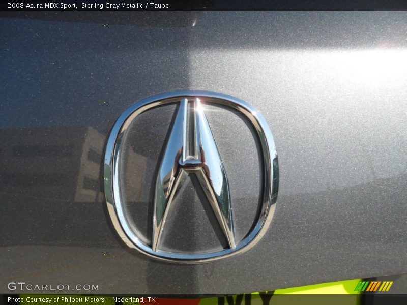 Sterling Gray Metallic / Taupe 2008 Acura MDX Sport