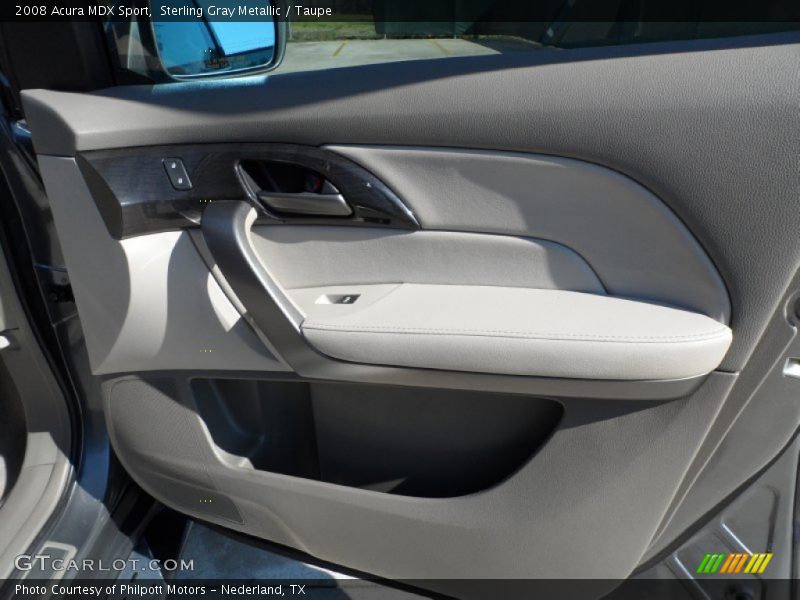 Sterling Gray Metallic / Taupe 2008 Acura MDX Sport