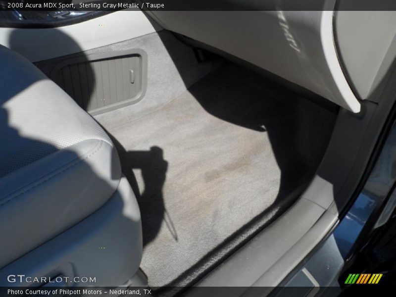Sterling Gray Metallic / Taupe 2008 Acura MDX Sport