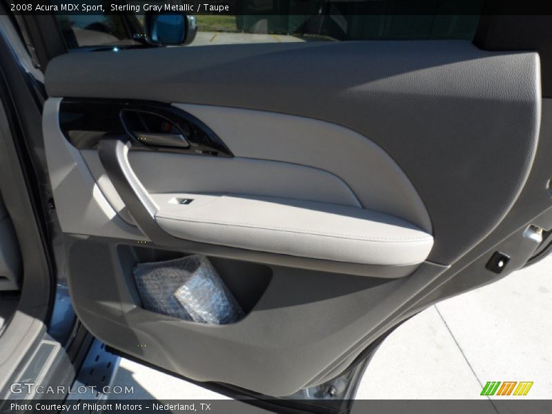 Sterling Gray Metallic / Taupe 2008 Acura MDX Sport