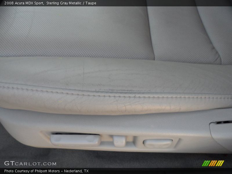 Sterling Gray Metallic / Taupe 2008 Acura MDX Sport