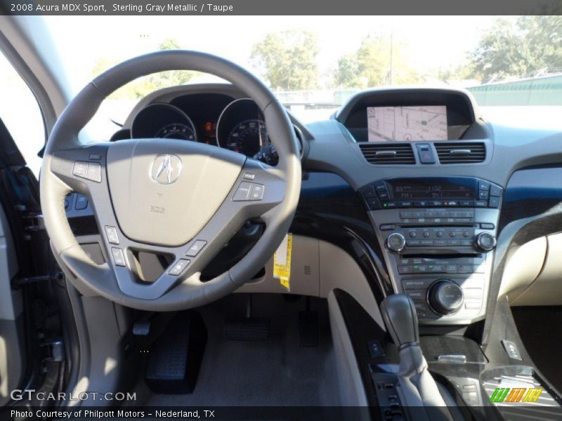 Sterling Gray Metallic / Taupe 2008 Acura MDX Sport