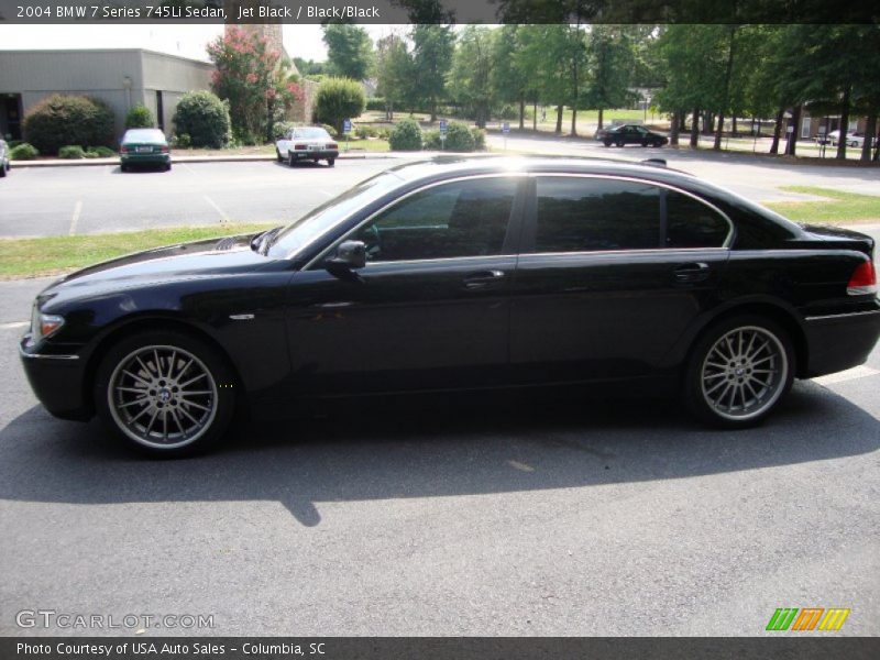 Jet Black / Black/Black 2004 BMW 7 Series 745Li Sedan