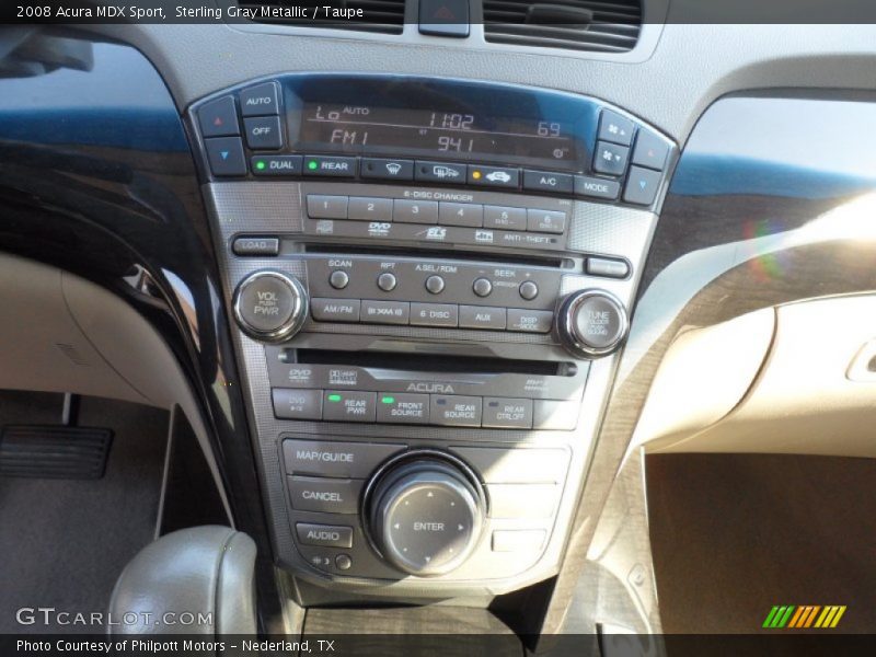 Sterling Gray Metallic / Taupe 2008 Acura MDX Sport