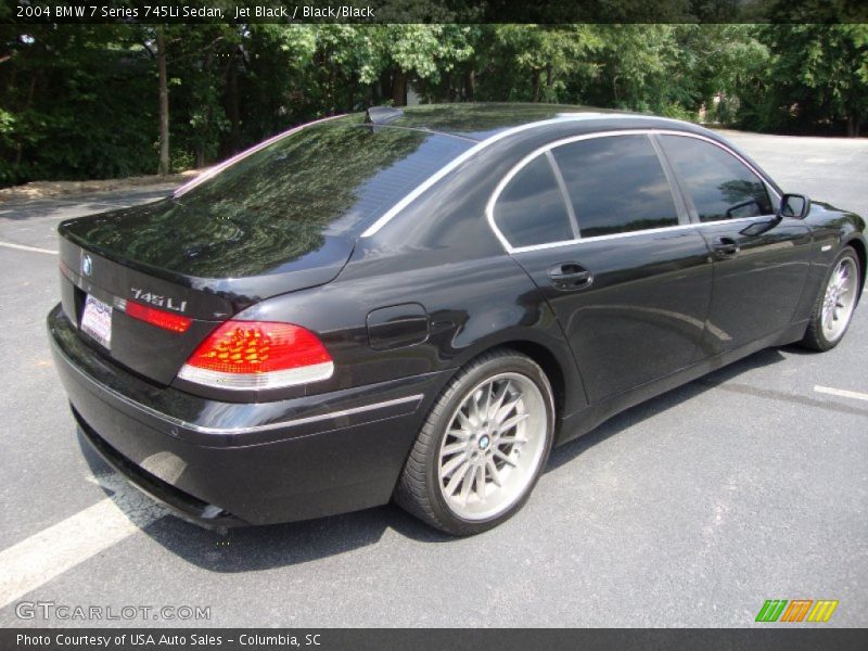 Jet Black / Black/Black 2004 BMW 7 Series 745Li Sedan