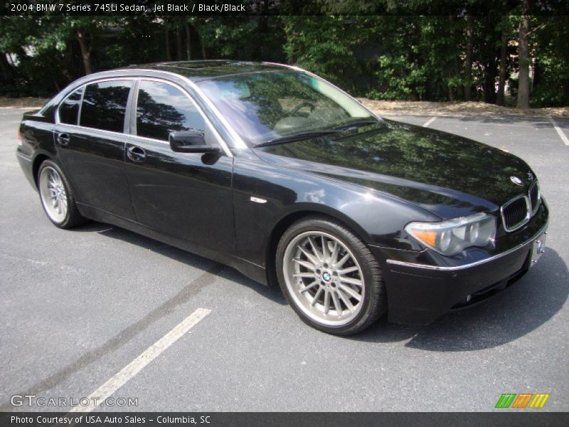 Jet Black / Black/Black 2004 BMW 7 Series 745Li Sedan