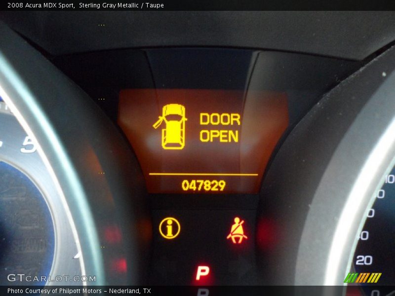 Sterling Gray Metallic / Taupe 2008 Acura MDX Sport