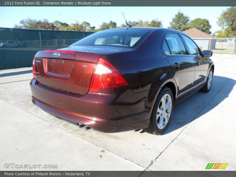 Cinnamon Metallic / Medium Light Stone 2012 Ford Fusion SE