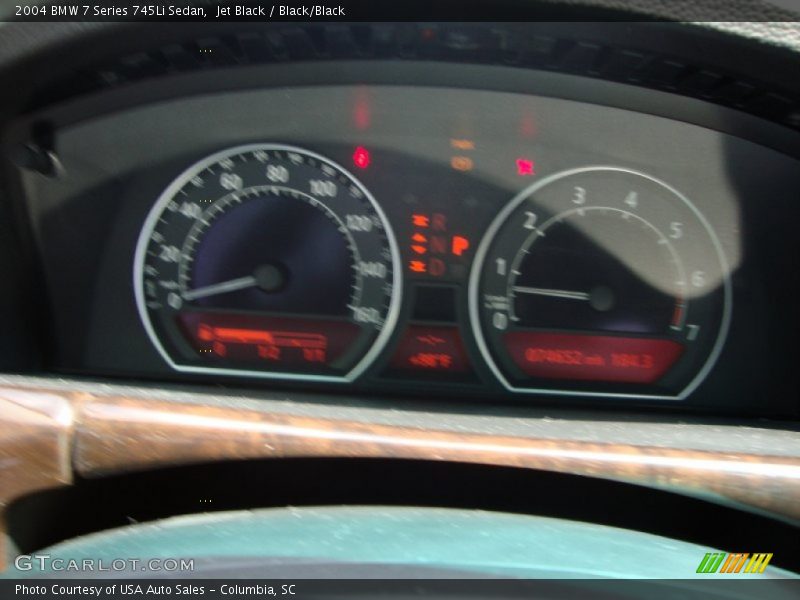 Jet Black / Black/Black 2004 BMW 7 Series 745Li Sedan