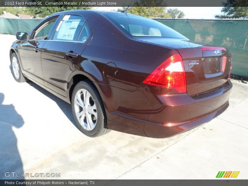 Cinnamon Metallic / Medium Light Stone 2012 Ford Fusion SE