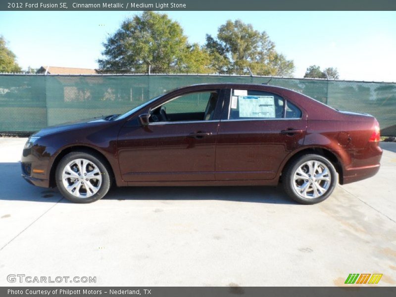 Cinnamon Metallic / Medium Light Stone 2012 Ford Fusion SE