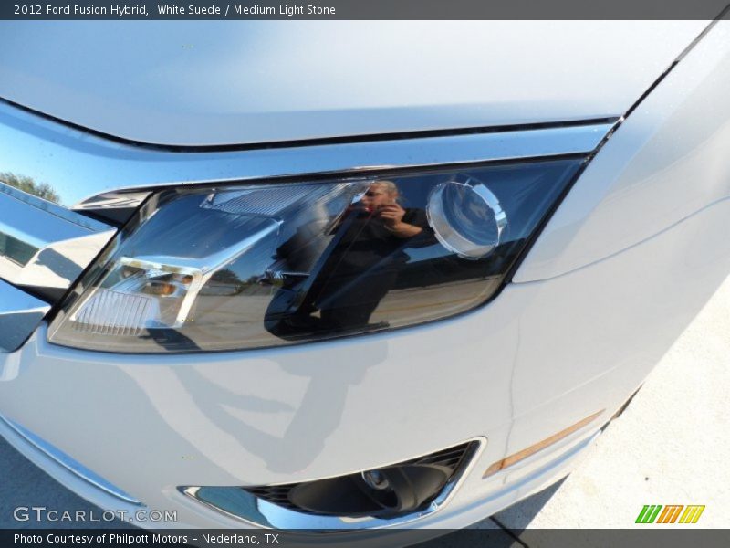 White Suede / Medium Light Stone 2012 Ford Fusion Hybrid