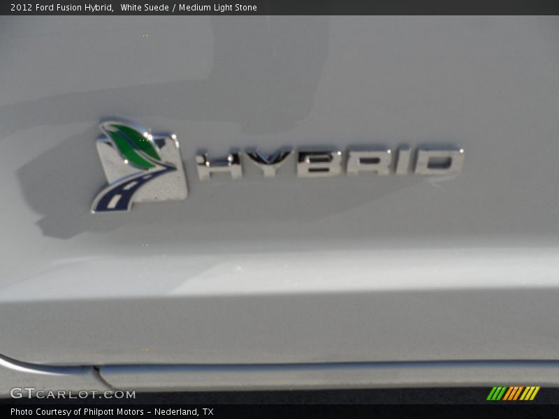 White Suede / Medium Light Stone 2012 Ford Fusion Hybrid